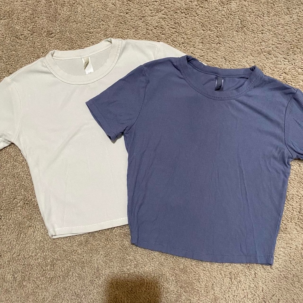 bundle of two skims soft lounge cropped t-shirts